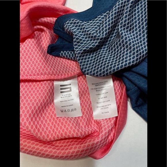 Three Sixty Six Women ‘s 1/2 Zip Short Sleeve Golf Polos Lot of 2 Size M - Picture 10 of 15